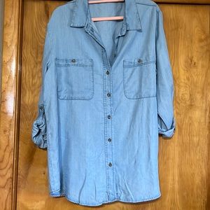 Newest tags denim top